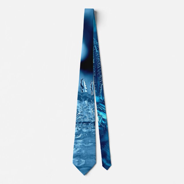 Blue Ice Photograph Tie (Front)