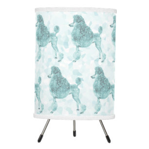Blue Ice Posh Poodle Tripod Lamp