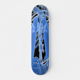 Blue Ice Skateboard