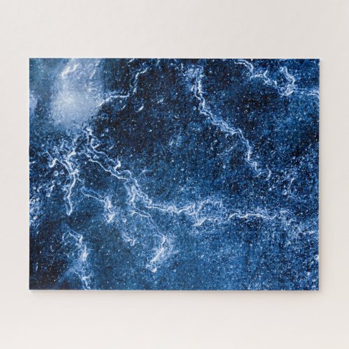 Blue Ice Structure Impossible adult Jigsaw Puzzle
