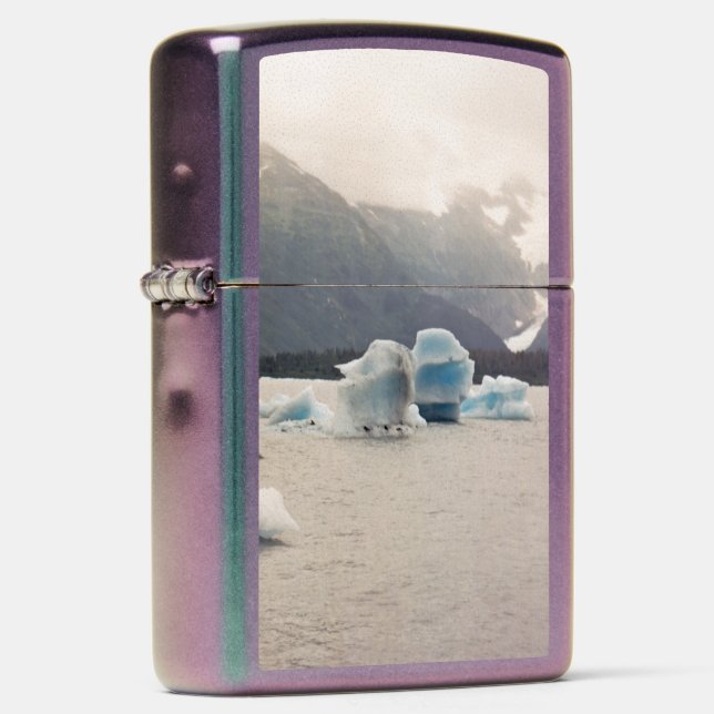 Blue Ice Zippo Lighter (Right)