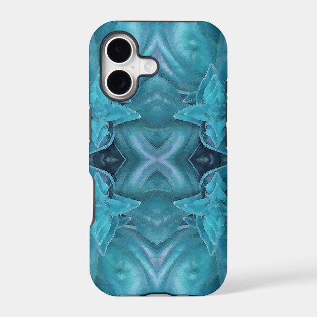 Blue Icing Abstract Iphone Case (Back)