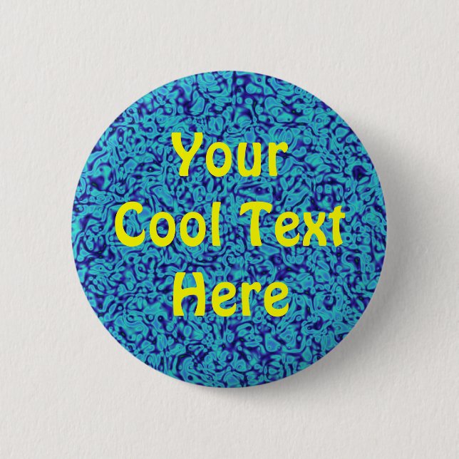 "Blue Impressionism" Template Pinback Button (Front)