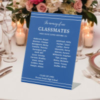 Blue In Memory Of Classmates Names Class Reunion