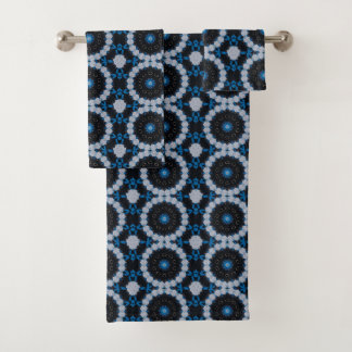 Blue in the morning and night bath towel set
