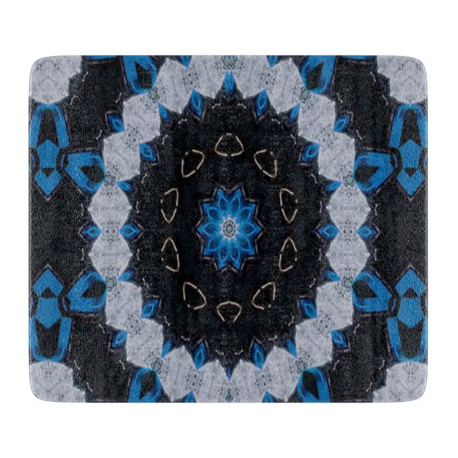 Blue in the morning and night cutting board (Front)