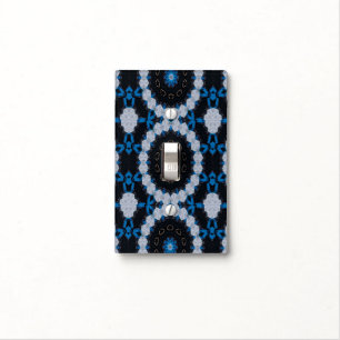 Blue in the morning and night light switch cover