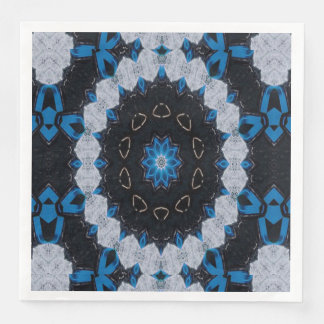 Blue in the morning and night paper dinner napkins