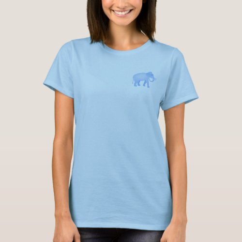 Blue Indian Elephant T_Shirt