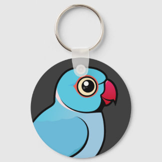Blue Indian Ringneck Keychain