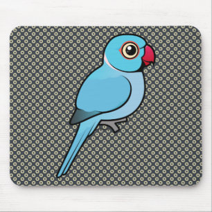 Blue Indian Ringneck Mouse Pad