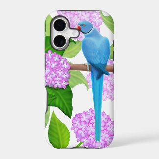 Blue Indian Ringneck Parakeet iPhone Case