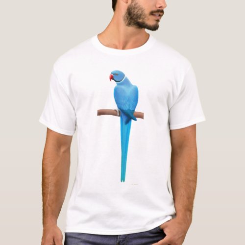 Blue Indian Ringneck Parrakeet T_Shirt