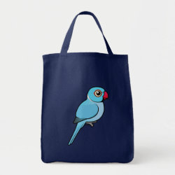 Blue Indian Ringneck Grocery Tote