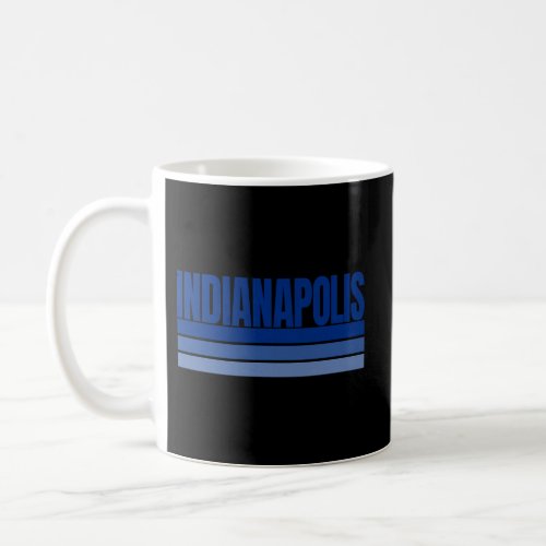 Blue Indianapolis Stripes Fun Indianapolis Blue Coffee Mug