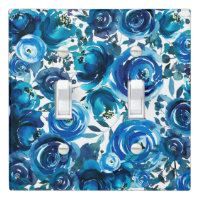 Blue Indigo Floral Flowers Elegant Chic