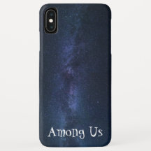 Blue Infinite Galaxy Among Us Design