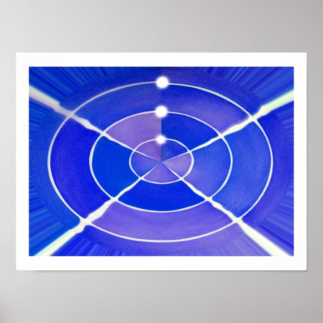 Blue infinity art poster (Front)