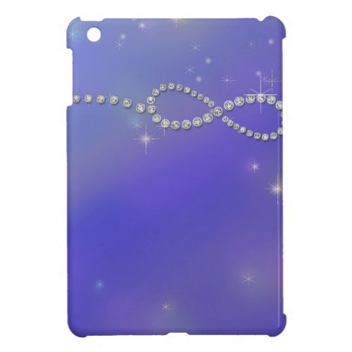 Blue Infinity Symbol Sign Infinite Love Twinkling iPad Mini Cover