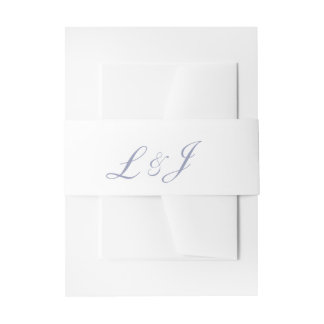 Blue initial belly band