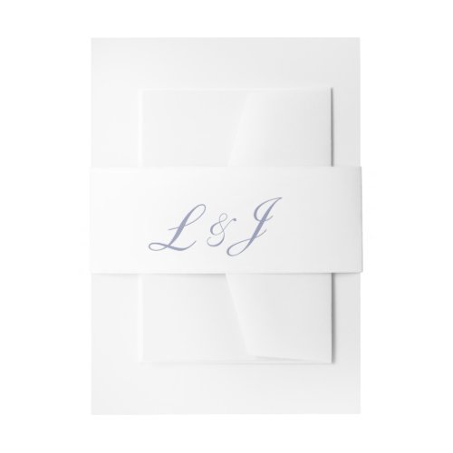 Blue initial belly band