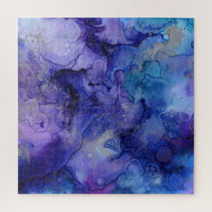Blue ink shades jigsaw puzzle