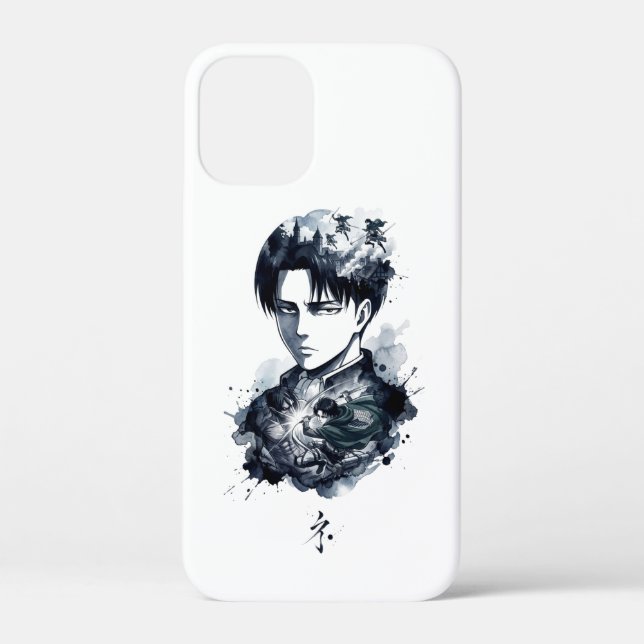 Blue Ink Soldier Portrait iPhone / iPad case (Back)