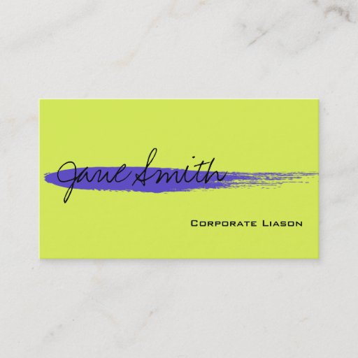 Customizable Blue Ink Spot Standard Business Cards