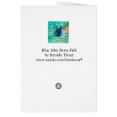 Blue Inky Betta Fish Cards (Back)