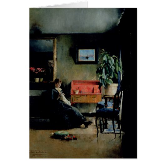Blue Interior, 1883 Cards (Front)
