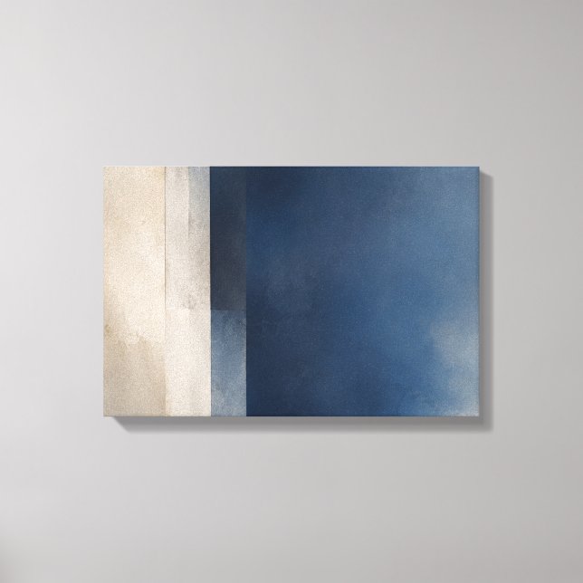 Blue Interval — Aurema Canvas Print (Front)
