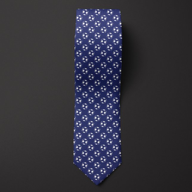 Blue Inverted Soccer Futbol Neck Tie (Creator Uploaded)