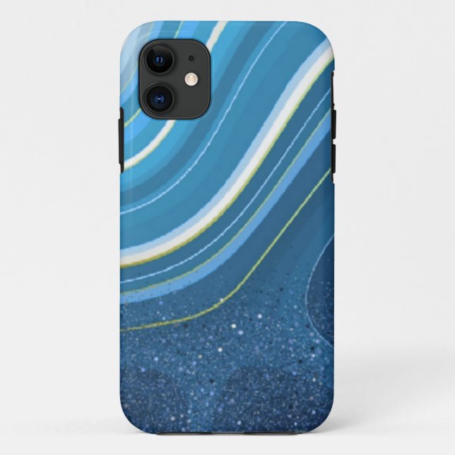 Blue iPhone / iPad cover (Back)