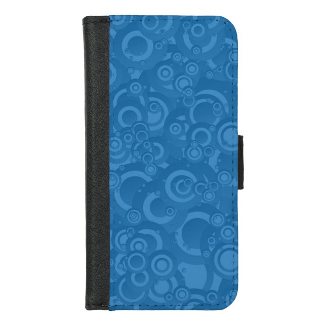 Blue  iPhone wallet case (Front)
