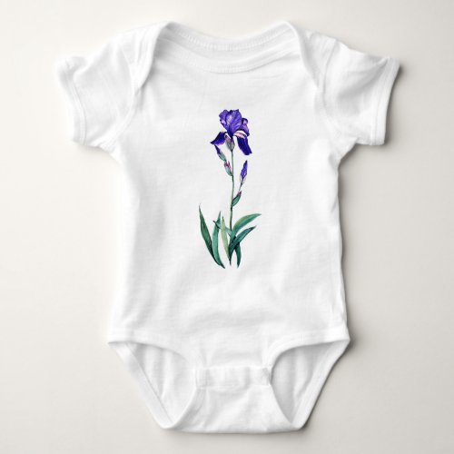Blue Iris by PMACarlson Baby Bodysuit