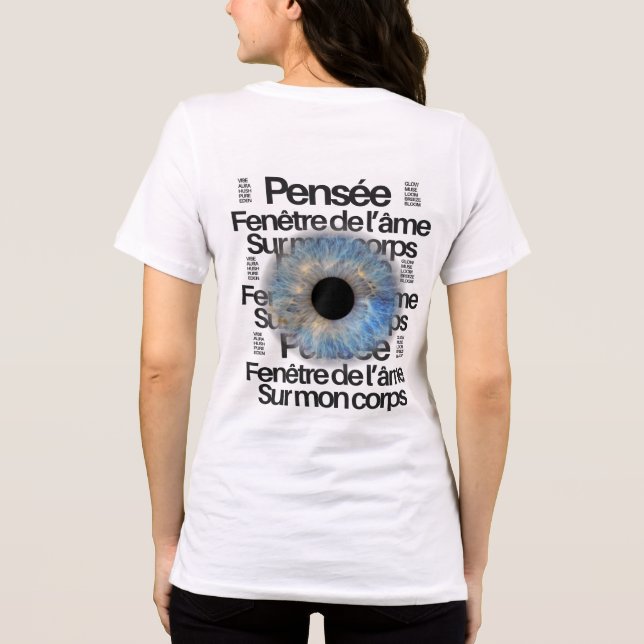Blue Iris Eye – Window of the Soul Graphic Tee (Back)