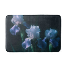 Blue Iris Floral Wall Art Poster