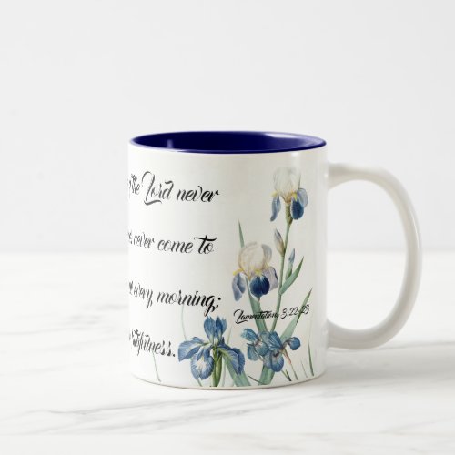 Blue Iris Flower Garden Gods Mercy Mug