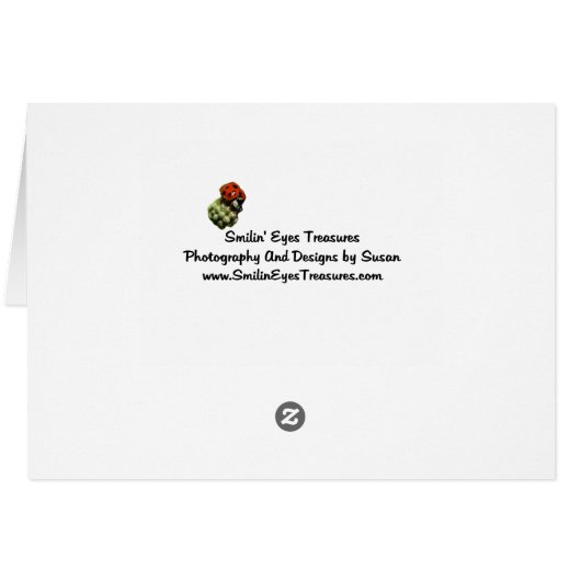 Blue Iris Flower Your Photo Card (Back Horizontal)