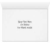 Blue Iris Flower Your Photo Card (Inside Horizontal (Bottom))