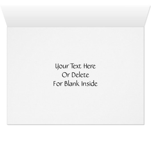 Blue Iris Flower Your Photo Card (Inside Horizontal (Bottom))