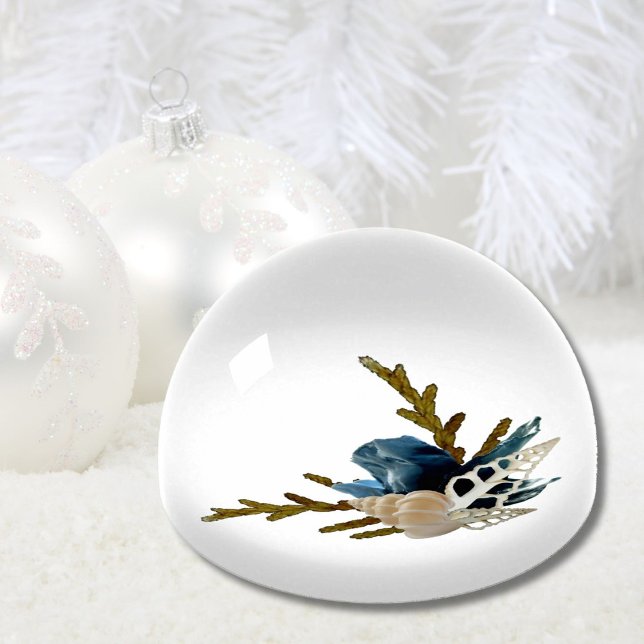 Blue iris hygge wabi sabi coastal floral  paperweight (Blue iris coastal floral paperweight)