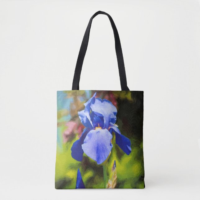 Blue Iris Tote Bag (Front)
