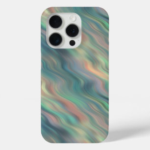 Blue Iris Wavy Texture iPhone 15 Pro Case