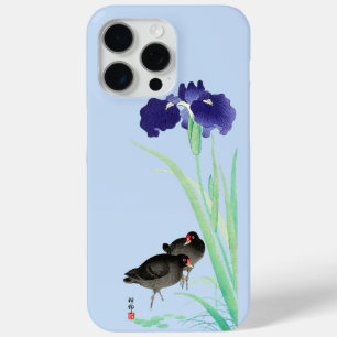 Blue Irises and Moorhens by Ohara Koson iPhone 15 Pro Max Case