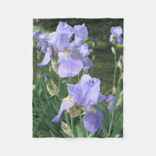 Blue Irises Blanket for Lovers of Flowers