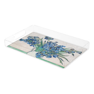 Blue Irises by Vincent Van Gogh Fine Art Acrylic Tray