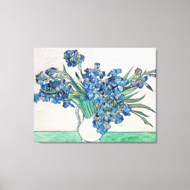 Blue Irises by Vincent Van Gogh Fine Art Canvas Print (Front)