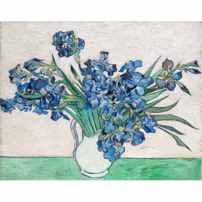 Blue Irises by Vincent Van Gogh Fine Art Cutout (Front)