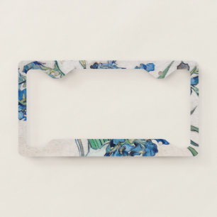 Blue Irises by Vincent Van Gogh Fine Art License Plate Frame